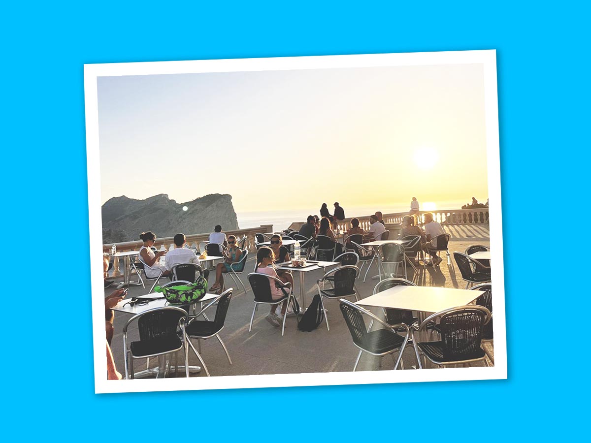 Cafe at Cap Formentor Lighthouse