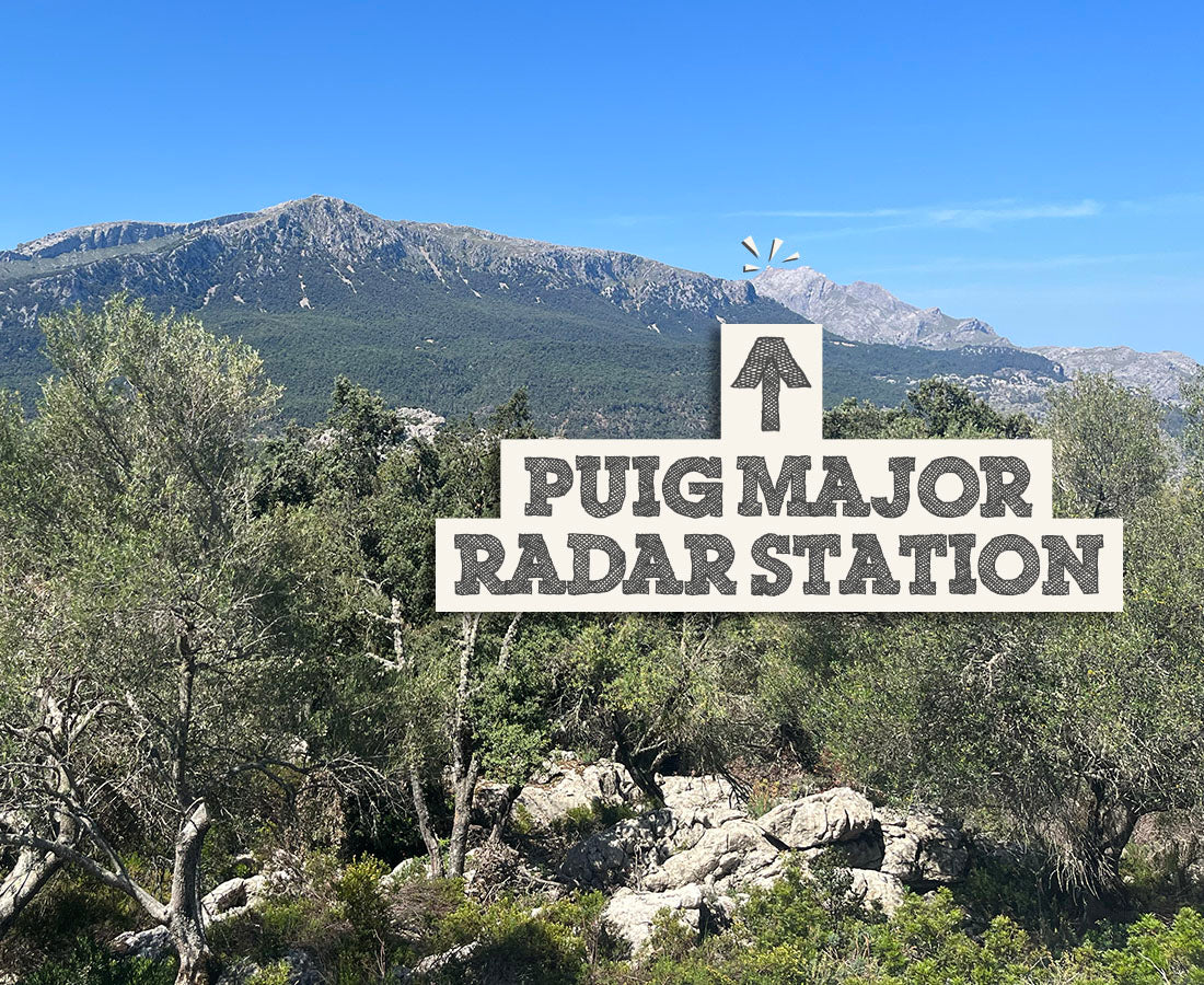 View of the mountains, highlighting the Puig Major radar station on the horizon