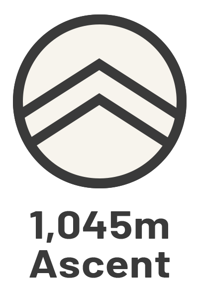 1,045m ascent icon