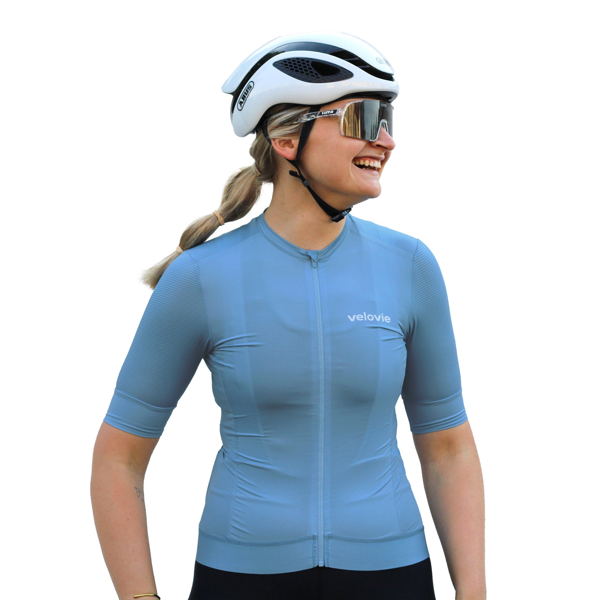 Velovie Element Cycling jersey in Stormy Blue