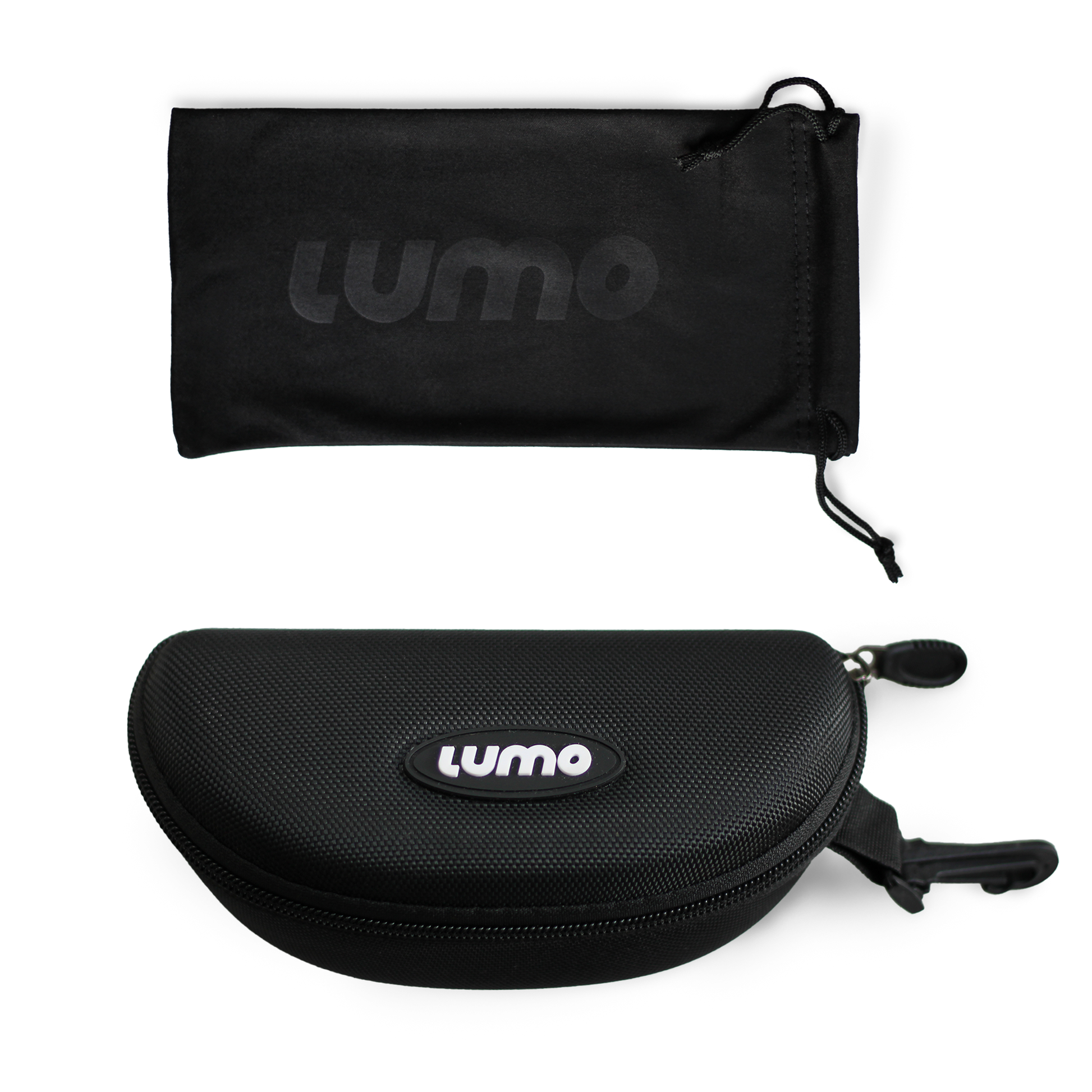 Lumo zip case and drawstring cleaning bag