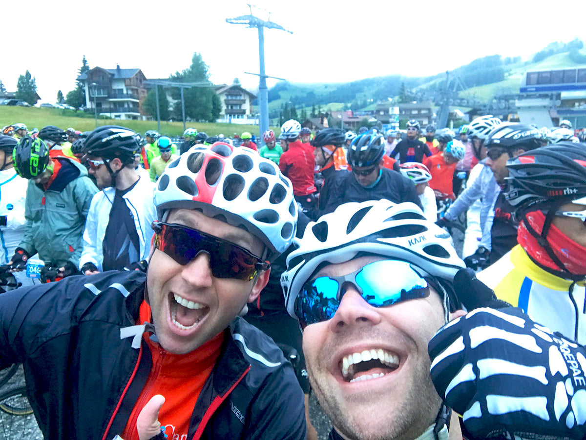 Maratona Dolomites Start Line Selfie