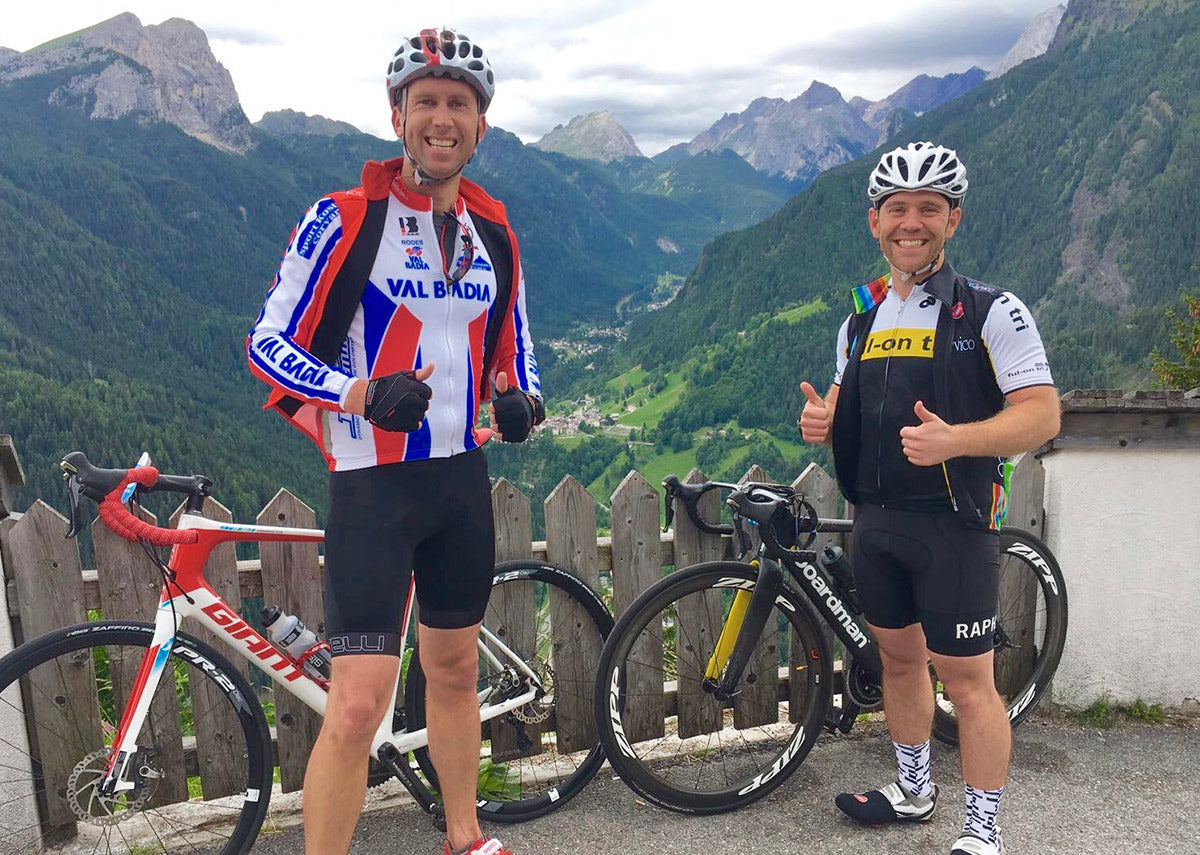Jamie & Craig stopped for a mountain shot view