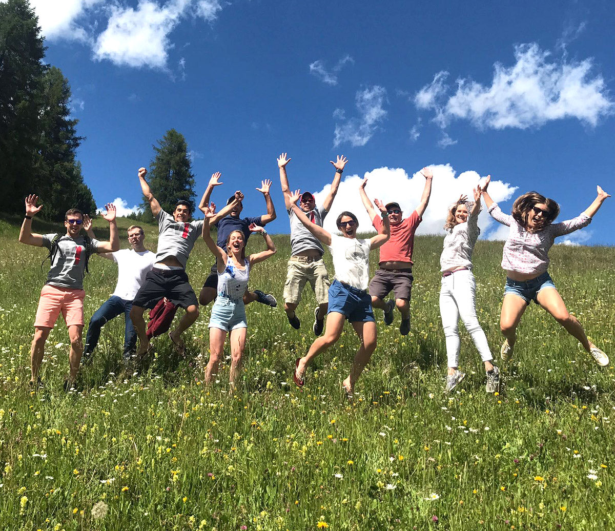 Team shot above Corvara