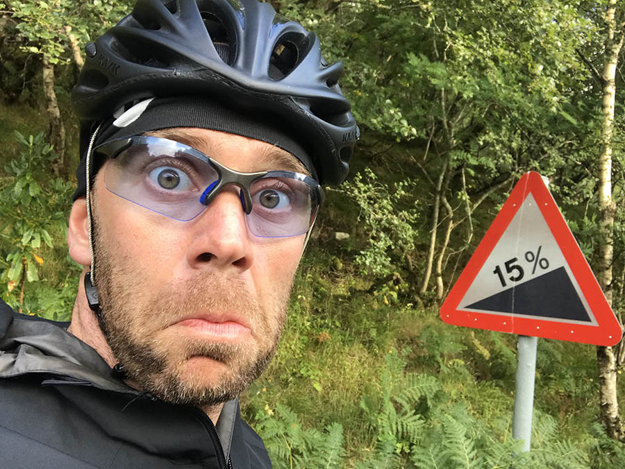 Crazy amount of climbs over 15%