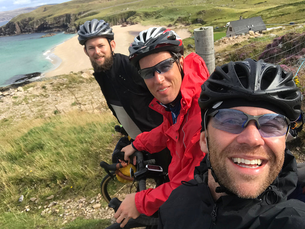 Emergency food stop with friends in Scotland, on the North Coast 500 bike route