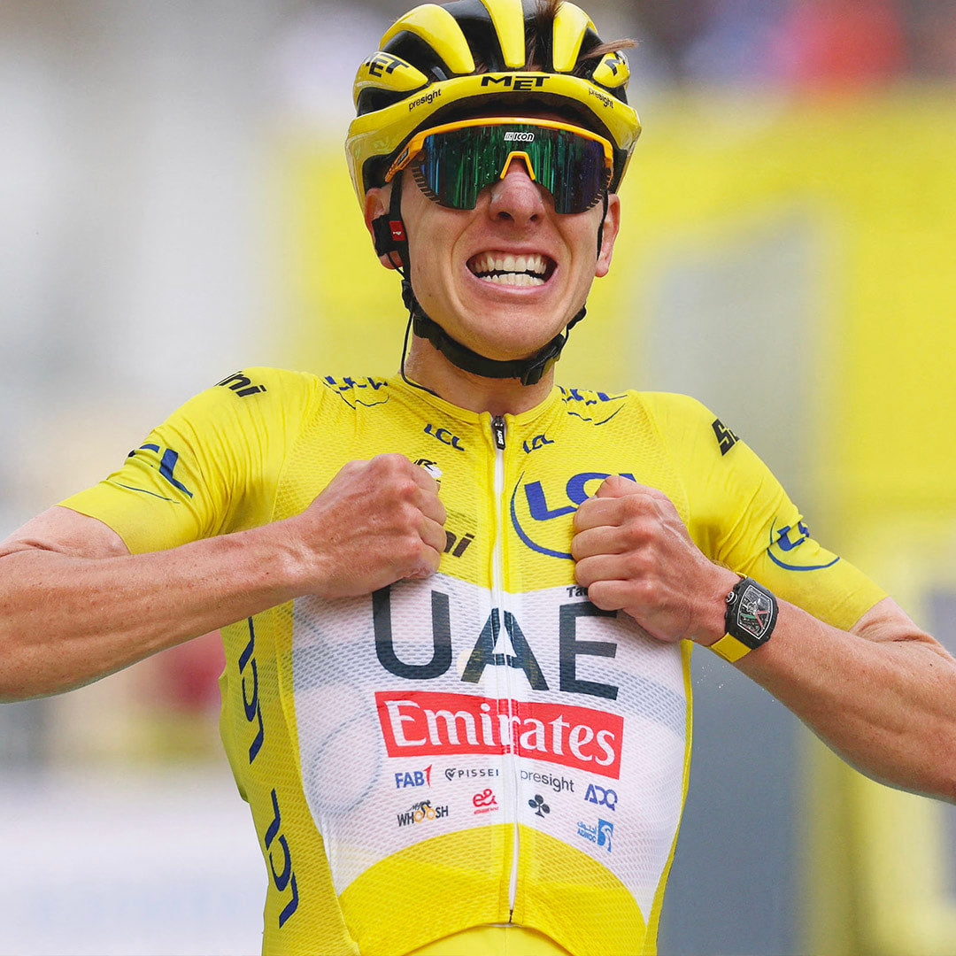 The yellow jersey (Maillot Jaune), worn by the Tour de France general classification leader